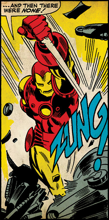 Iron Man Zung Graphic Art Print on Canvas