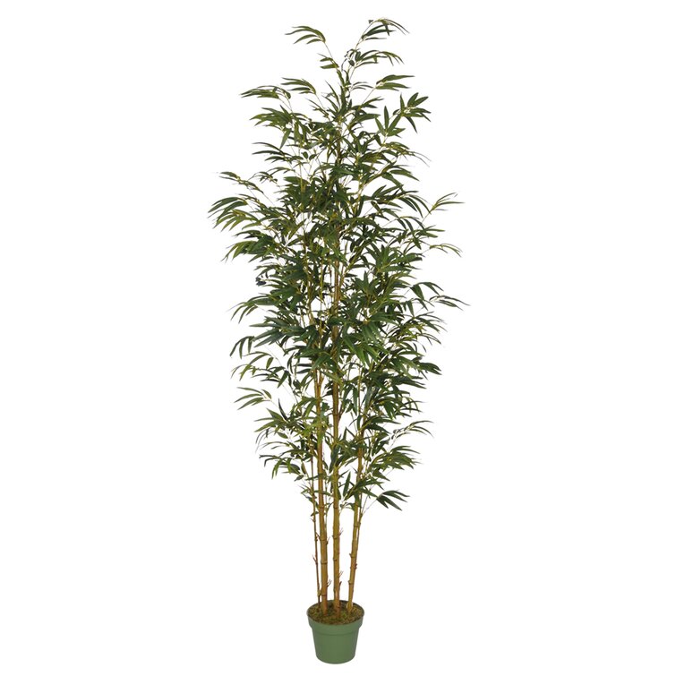 Primrue 84'' Faux Bamboo Tree in Pot Liner | Wayfair
