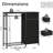 6-Drawer Storage Dresser with LED Lights, Hanging Rack & Charging Station-1228887846