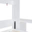 Grand lit escamotable peu encombrant avec fabrication en bois de pin - Conception moderne pour un usage domestique polyvalent