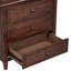 Armoire de chevet 3 tiroirs Alvira Brown