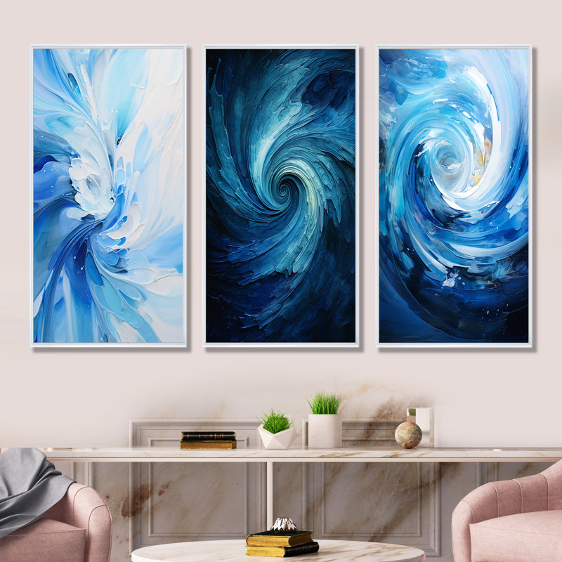 Probst, White Floater Framed, 28" H x 36" W
