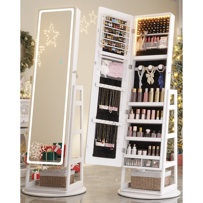 Jewelry Armoire, White