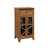 Classic Glass-Door Bar Cabinet with Bottle Storage-801972303