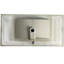 Lavabo en céramique de salle de bain 91,4 cm (36 po) - Porcelaine blanche, avec trop-plein, facile à nettoyer, trou de robinet prépercé, 90,3 cm (35,56 po) de profondeur x 45,9 cm (18,07 po) de largeur x 17 cm (6,7 po) de hauteur, meuble-lavabo blanc délicat, protection contre le trop-plein, 17,1 kg (37,83 lb), H