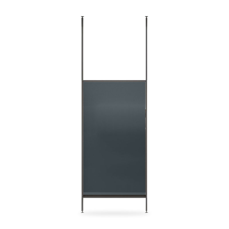 Paravent Le Voile, 59 l 1/16 po, Vert laurier, filet gris foncé