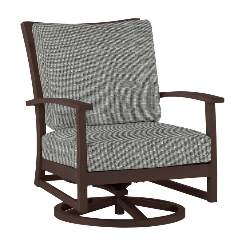 Charleston Patio Lounge Chair with Cushions, No Welt, Oyster, Natural White