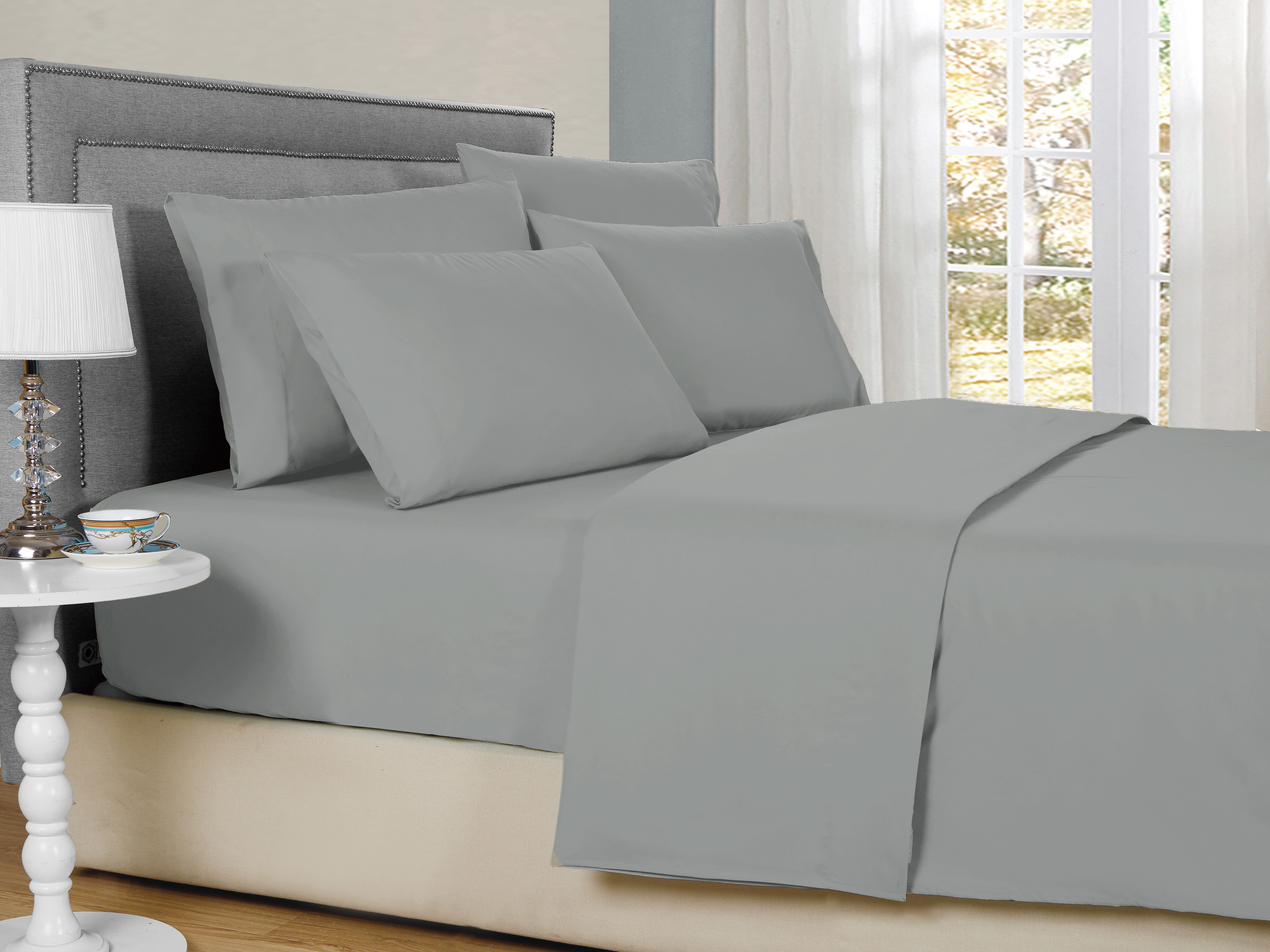 Bamboo Comfort Bibb Home 6pc Bamboo 1800 Thread Count Deep Pocket Sheet
