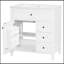 Meuble-lavabo avec lavabo, 3 tiroirs et tablette réglable-970500901