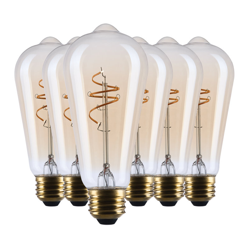 Filament ambré en verre clair ST19 2000K, 300 lumens, 3,5 W