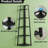 Tall Ladder Display Shelf,Small Storage Shelf,5-Tier Bookshelf,Corner Shelf-8175360