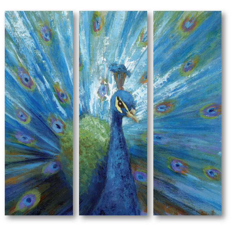 « peacock », impression multi-pièces sur toile