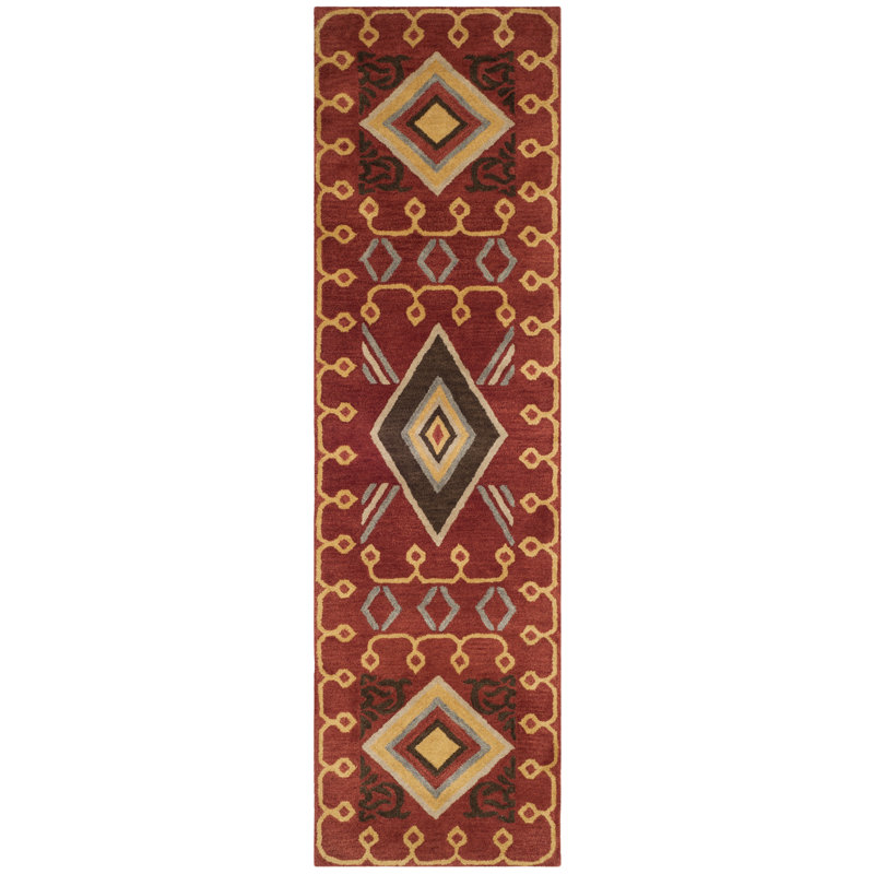 Boyd Hand Tufted Wool Geometric Rug, Runner 2'3" x 8'