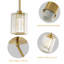 Ensemble de 3 luminaires suspendus en cristal pour îlot de cuisine-1478848478