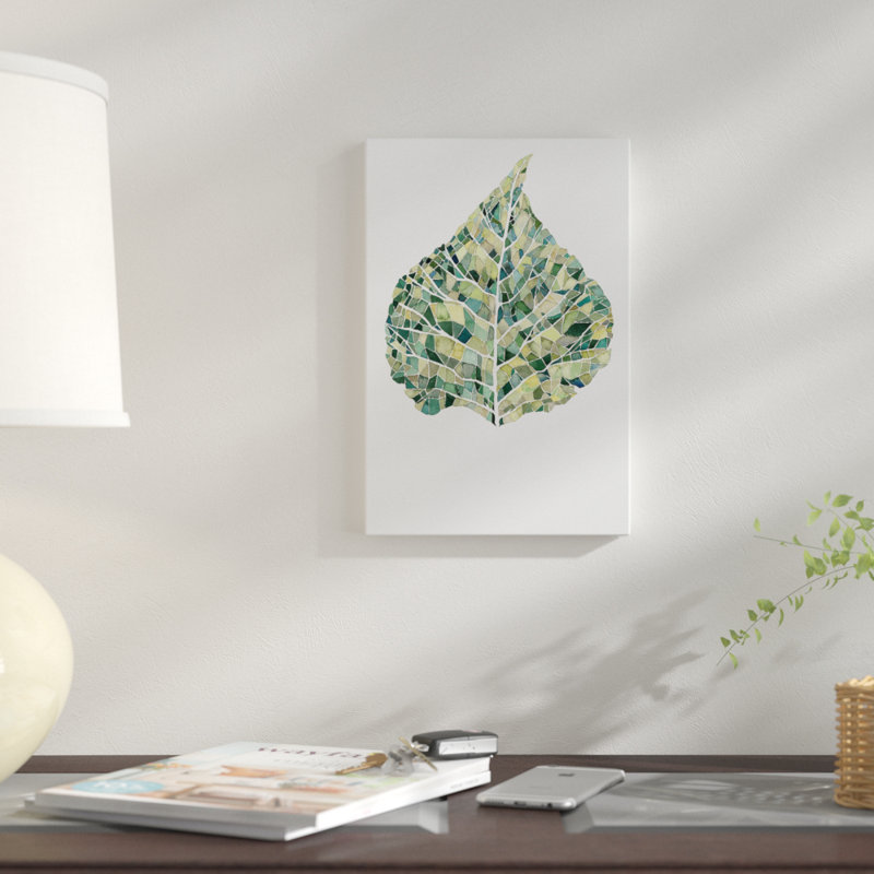 « verdoyant details i », impression sur toile, H 18 po x l 12 po x P 1,5 po, Toile tendue, Pas de tapis