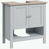 Bathroom Vanity with Adjustable Shelf and Open Bottom Shelf