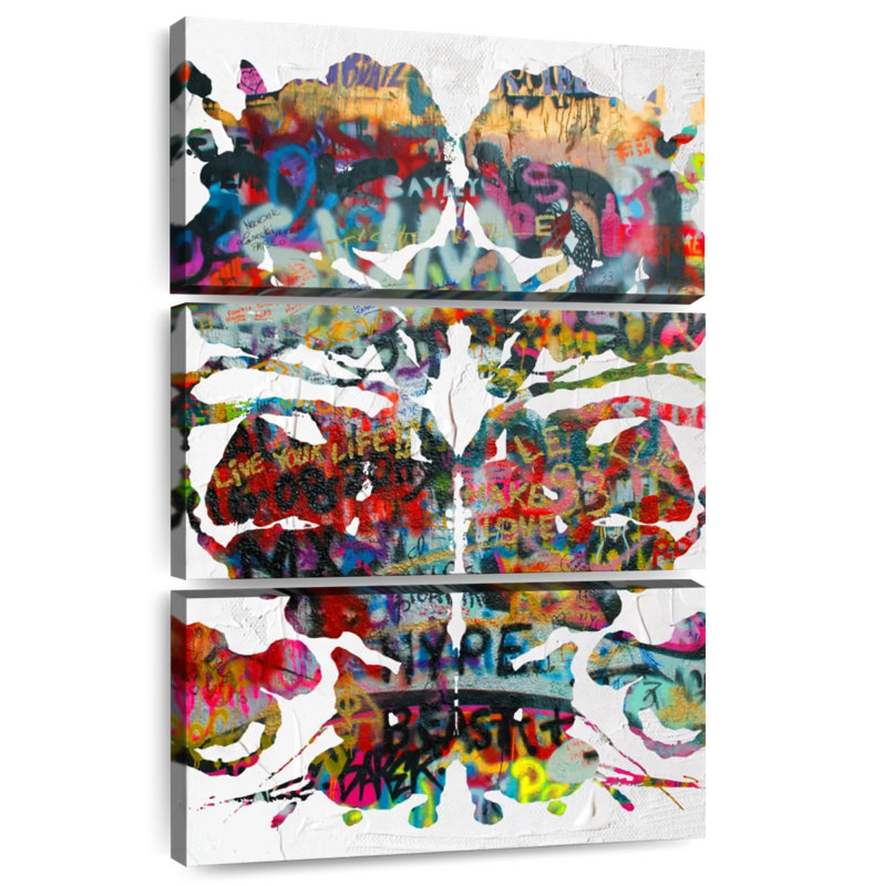 Avery Rorschach Graffiti, 65" H x 42" W