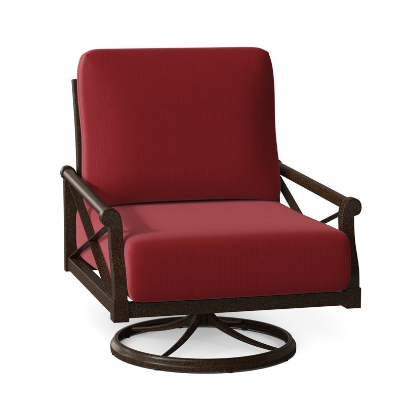 Chaise berçante avec coussins Andover, Denver Scarlett Sunbrella®, Brun châtaigne