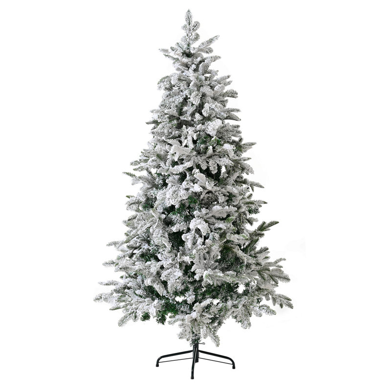 Arbre de Noël artificiel enneigé 6 pi, arbre de Noël enneigé enneigé
