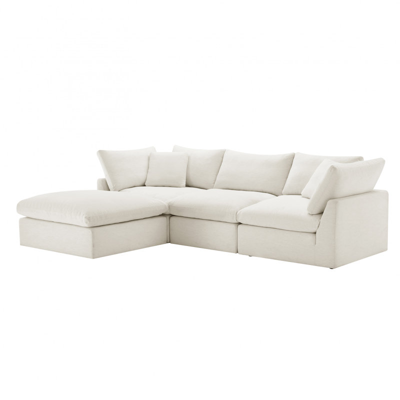 Canapé modulaire 4 pièces Eliana, H 35 po x l 114 po x P 80 po