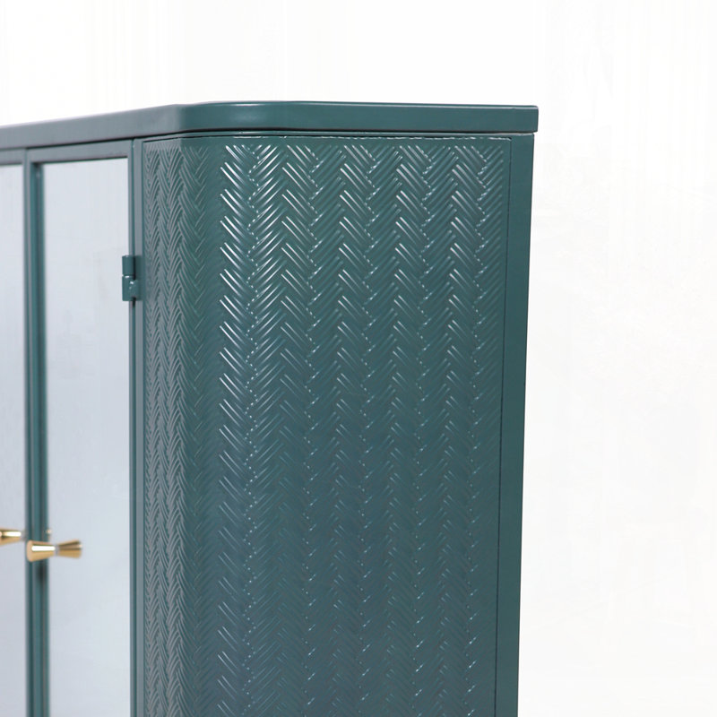 Armoire de salle de bain murale polyvalente avec miroir et tablette ouverte pour le rangement, Vert d’armée