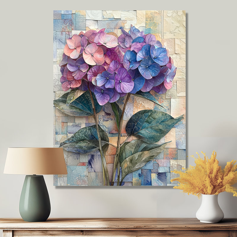 Cooke - décoration murale florale, H 32 po x l 16 po, Toile tendue, Ne s’applique pas