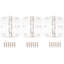 Charnières de porte à roulement à billes 3-1 / 2 ", coin de rayon 5/8"-97013426