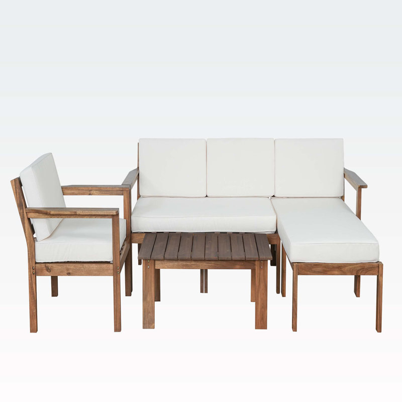 Ensemble modulaire d'extérieur avec coussins 23,3 po Dinardi, Beige