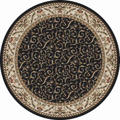 Weisgerber 1599 Traditional Oriental Black Area Rug