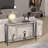 Console Table, Entryway Table With Storage, Industrial Sofa Table With V Design, 2-Tier Narrow Console Table-537844812-549872531