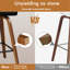 ALFORDSON 2x Swivel Bar Stools Padded Backrest Dining Chair Kitchen