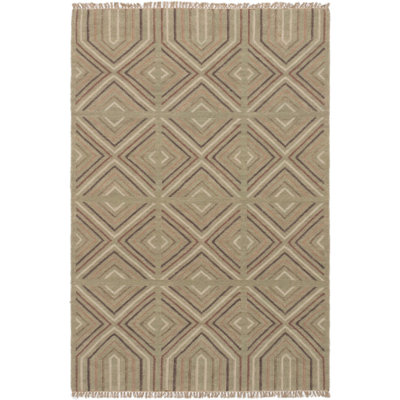 Harrogate One-of-a-Kind 5'3" X 7'11" New Age Wool Area Rug Green