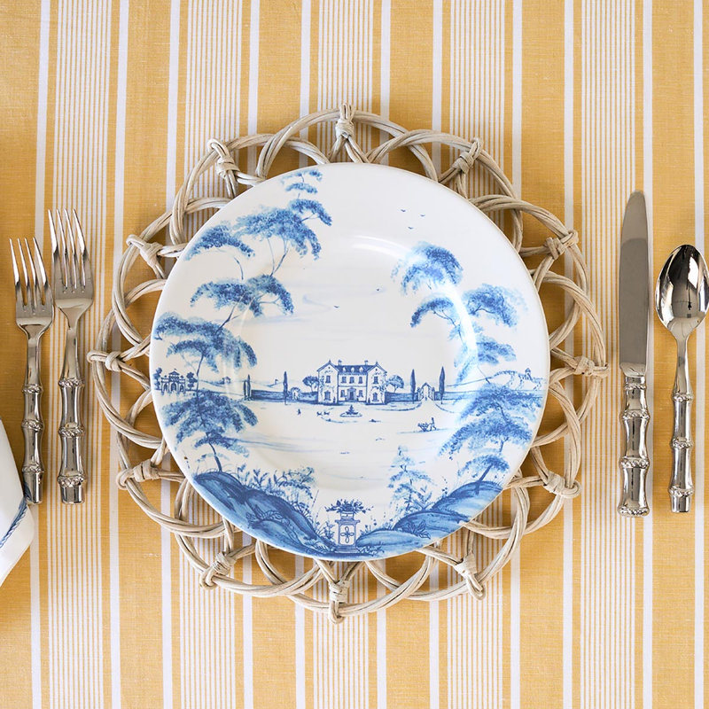 Country Estate Dinner Plate, Delft Blue/White