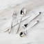 Fortessa Scoop 18/10 Stainless Steel 20 Piece Flatware Set (Service for 4), Silver