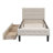 Upholstered Platform Bed with 2 Drawers-2054944444