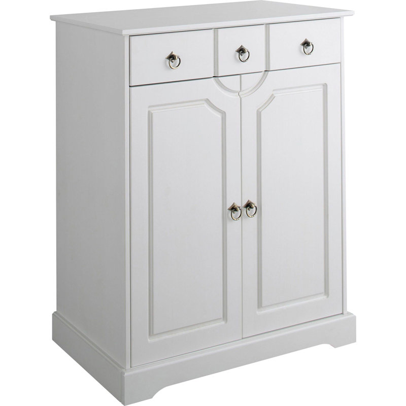 Turkay 81cm Solid Wood Sideboard, White