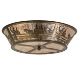 Fly Fishing Creek 4 - Light Flush Mount