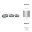Elegant Iron and Glass Mirrored Decorative Trays Set - 18" x 18" x 3"