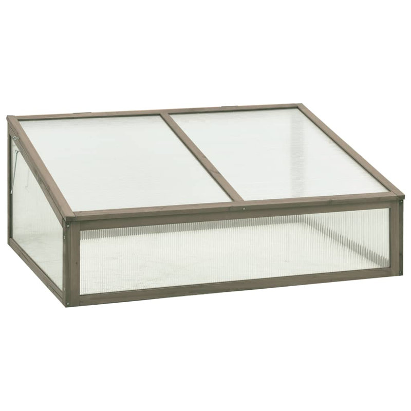 Firwood and PC Board Cold Frame Greenhouse for Outdoor Plants