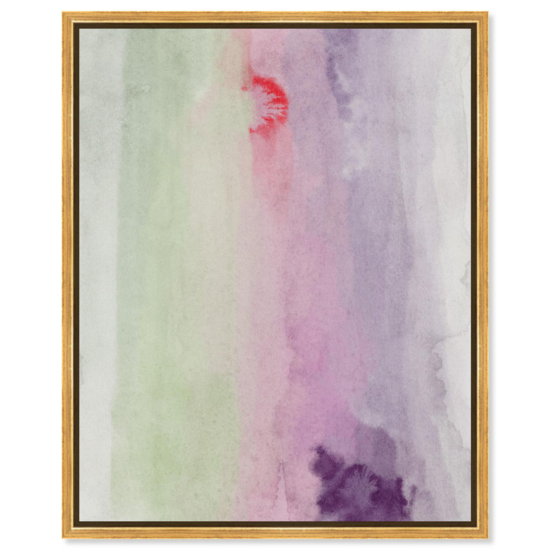 «Mint Sorbet Boho Decor», reproduction sur toile par Notoriart, H 16 po x l 20 po, Cadre blanc