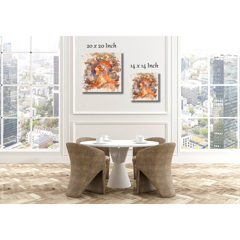 Alphonse Mucha - Wrapped Canvas Print, 50cm H x 50cm W