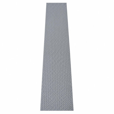 Heavy-Duty Garage Floor Mat Roll, PVC Diamond Plate Non-Slip Waterproof Floor Protector for Car/SUV/Truck/RV & Workshop Use - Gray, 2.8mm, 4 x 20 ft