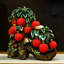 Figurine de litchi en céramique exquise pour entrée