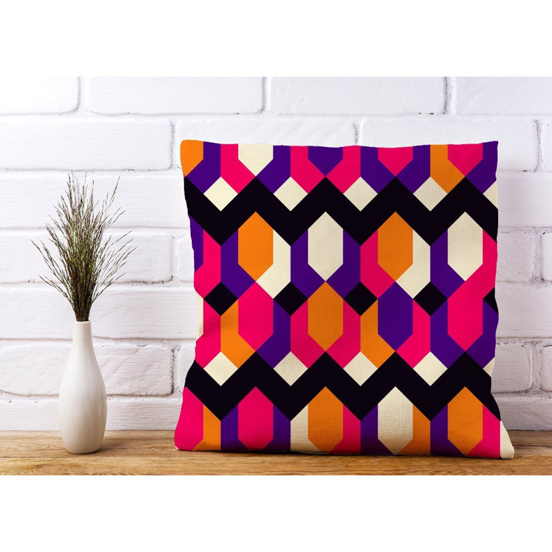 Woodbine Abstract Square Cushion