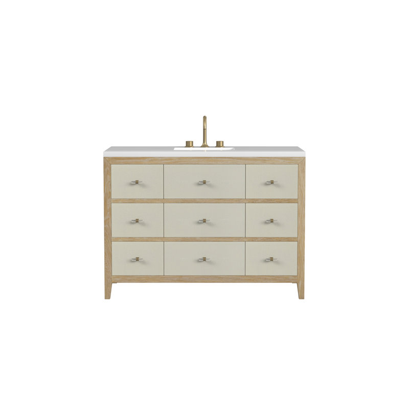 Celeste 48'' W Vanity, White Zeus, 8" Widespread