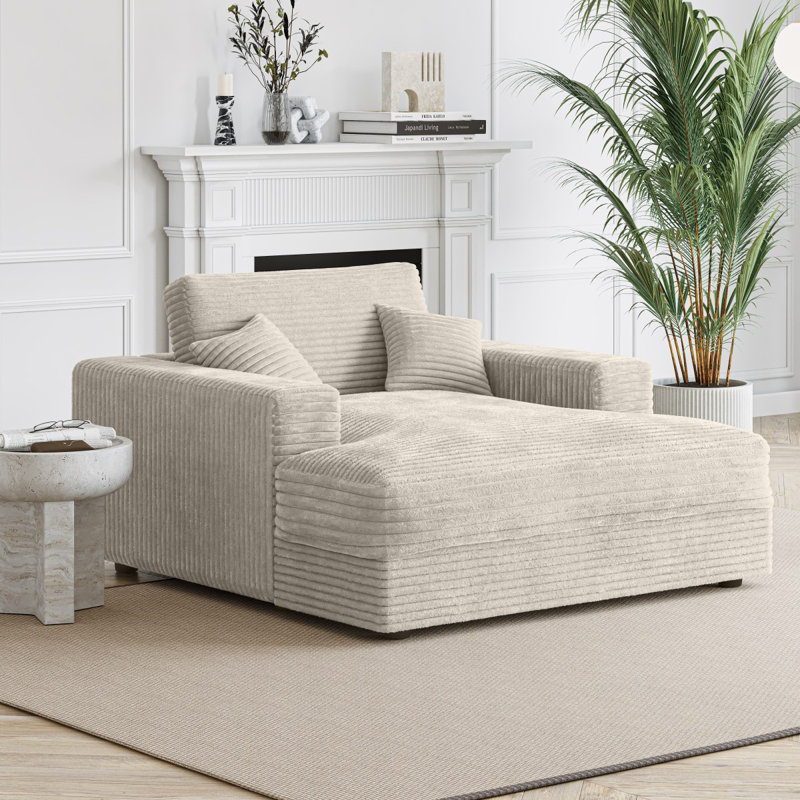 Chaise longue Phoenix, beige