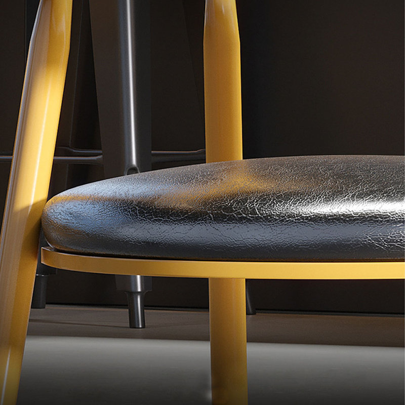 Table et chaises de style industriel, H 29,53 po x L 55,12 po x l 27,56 po