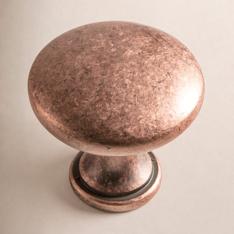 Poignée champignon 1,18 po, Cuivre antique