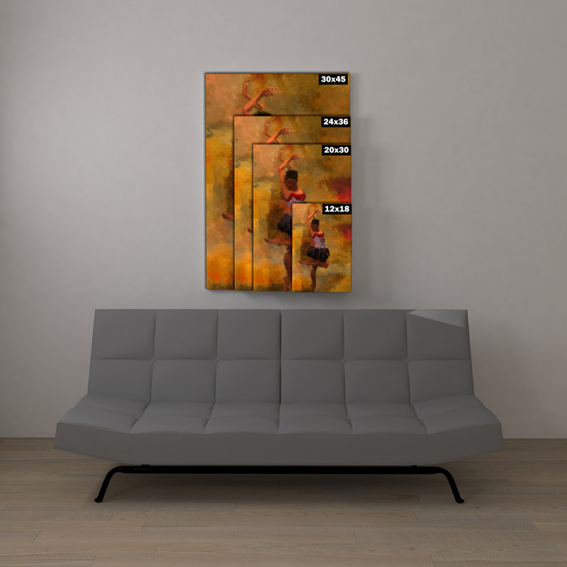 « ballerine sophis danse africains american », reproduction d’impression sur toile, H 36 po x l 24 po x P 1,5 po