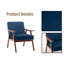 Chaise d'appoint avec structure en bois massif-1414865770